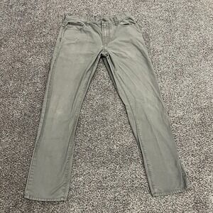 Gap Jeans Mens 30x30 Gray Straight Slim Fit Mid Rise Medium Wash Workwear Denim